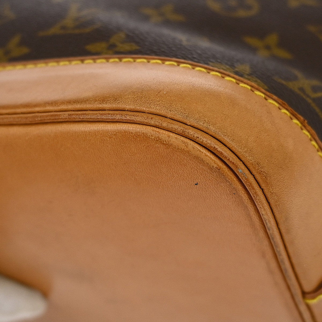 Louis Vuitton Alma Handbag Monogram Canvas Brown Canvas Handbag
