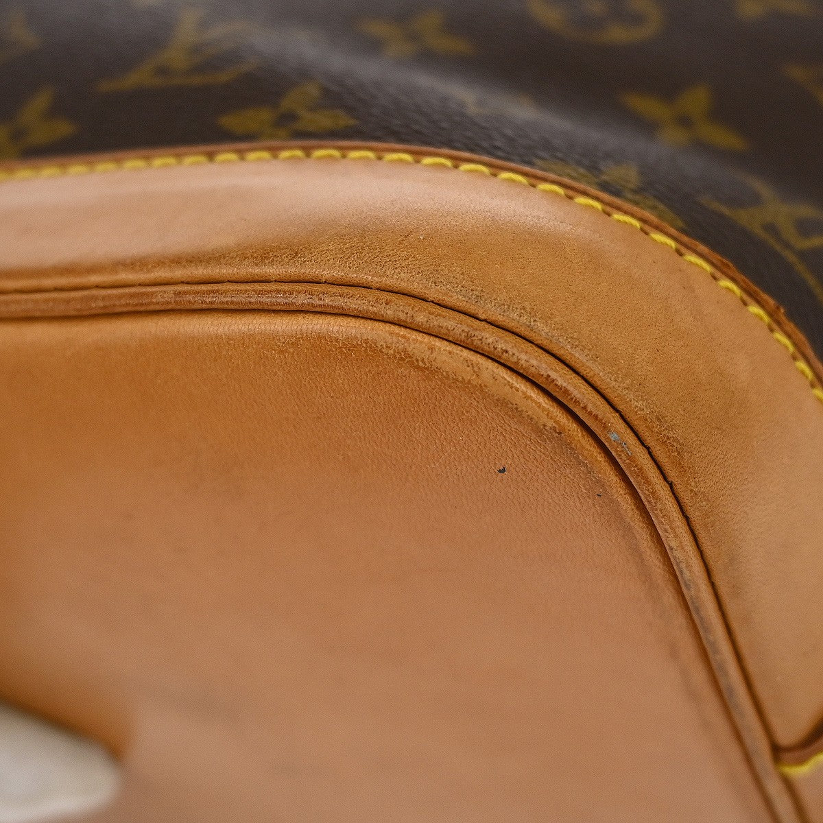 Louis Vuitton Alma Handbag Monogram Canvas Brown Canvas Handbag