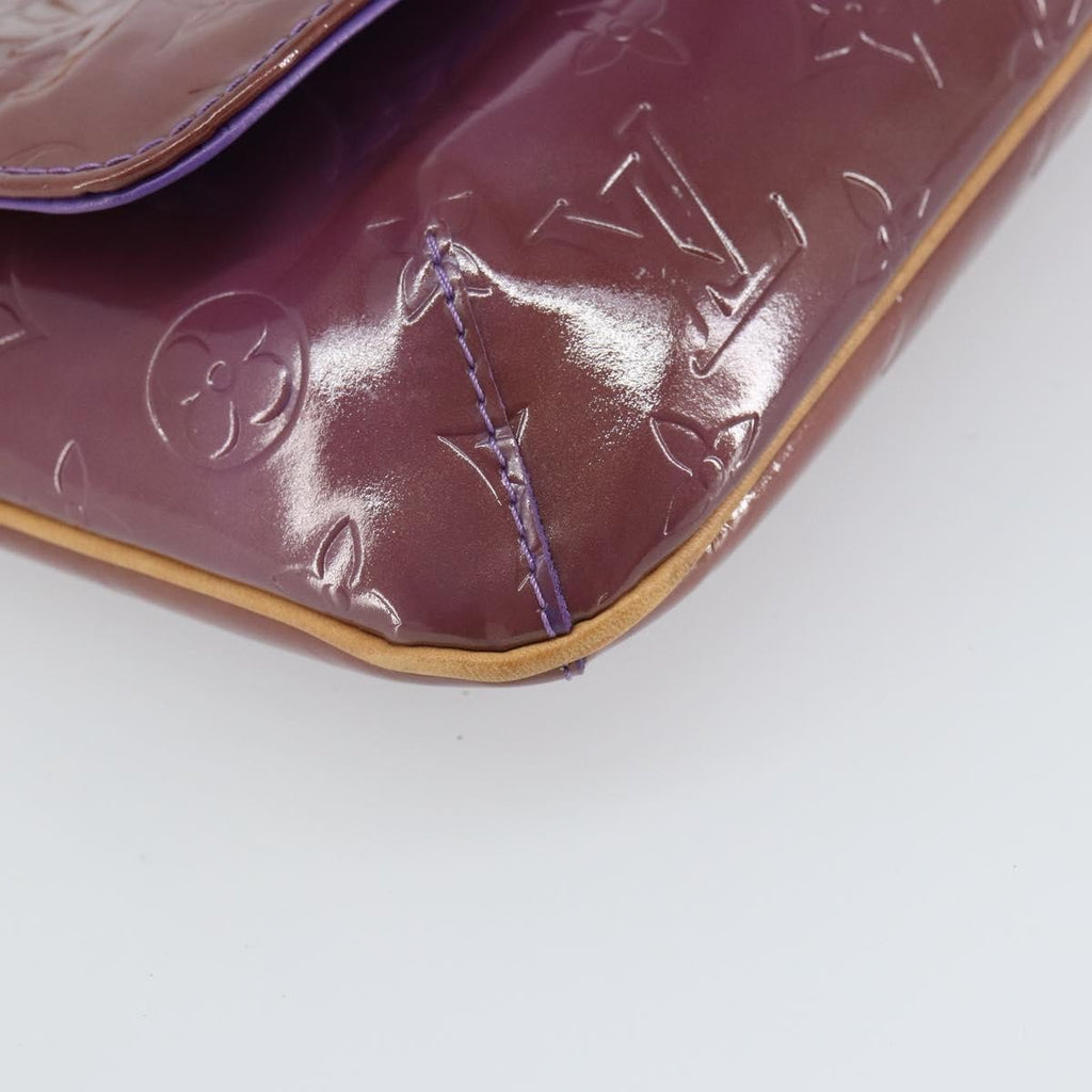Louis Vuitton Thompson Street Handbag Monogram Vernis Purple Patent_Leather Shoulder Bag