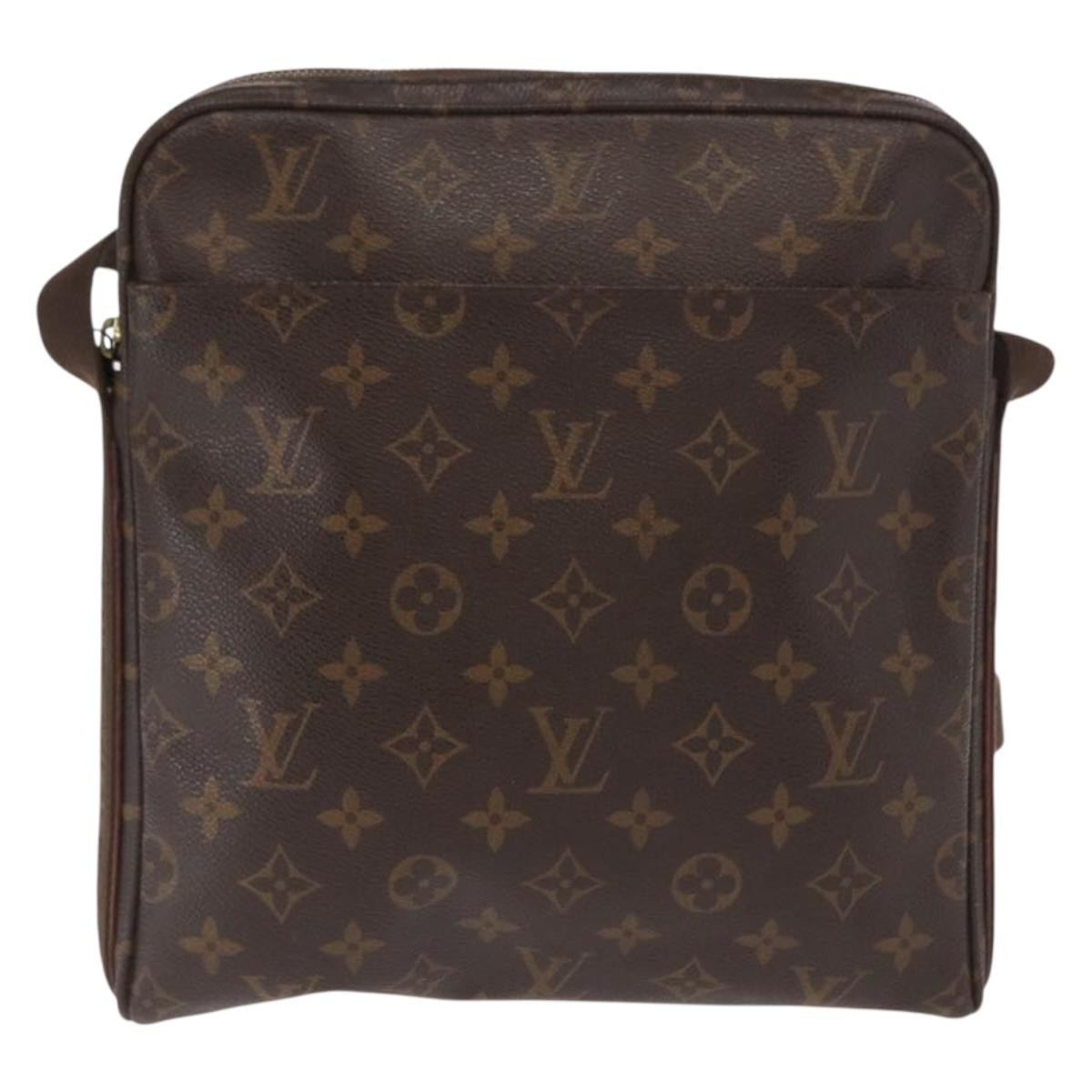 Louis Vuitton Trotteur Beaubourg Handbag Monogram Canvas Brown Canvas Shoulder Bag