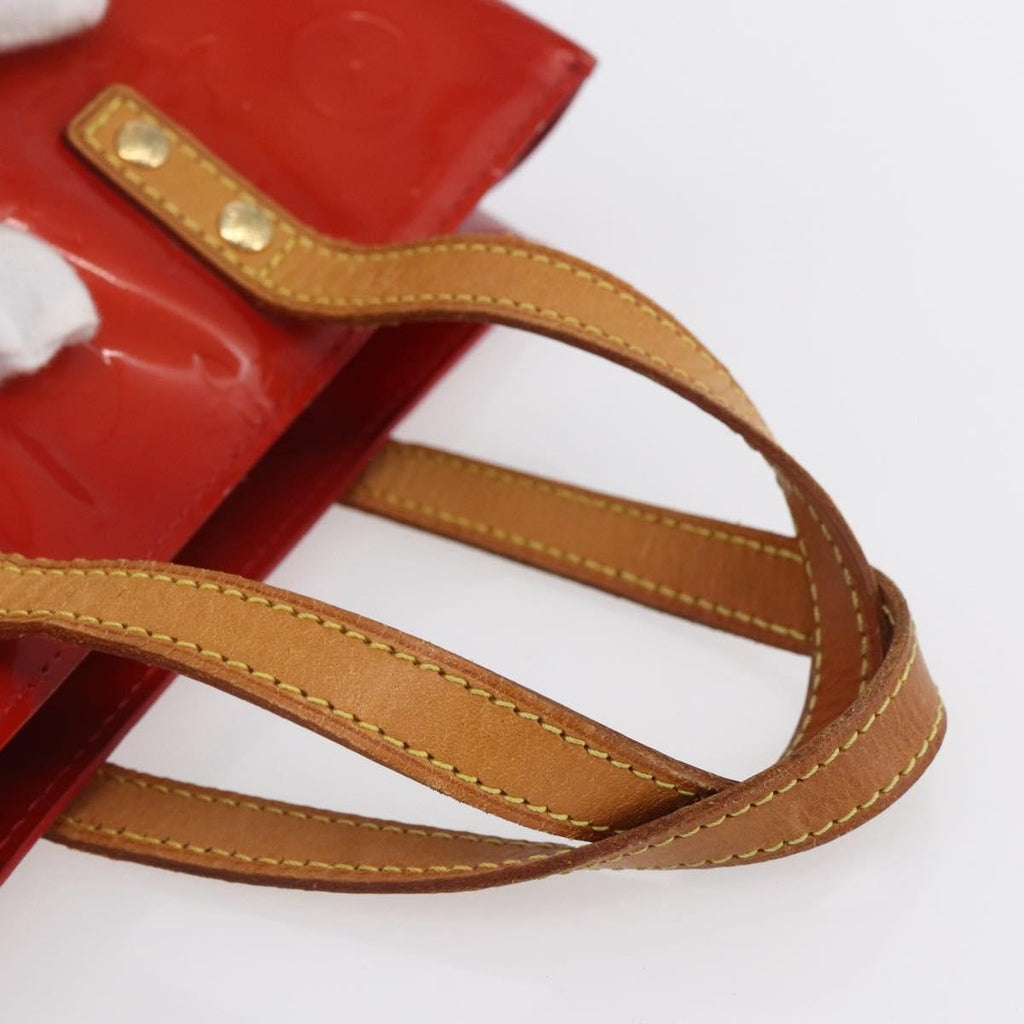 Louis Vuitton Reade Handbag Monogram Vernis Red Patent_Leather Handbag