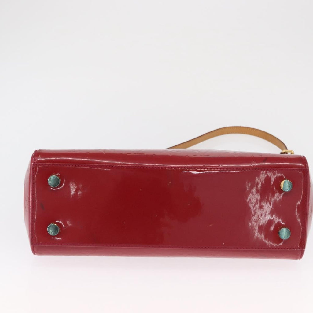 Louis Vuitton Brea Handbag Monogram Vernis Red Patent_Leather Handbag