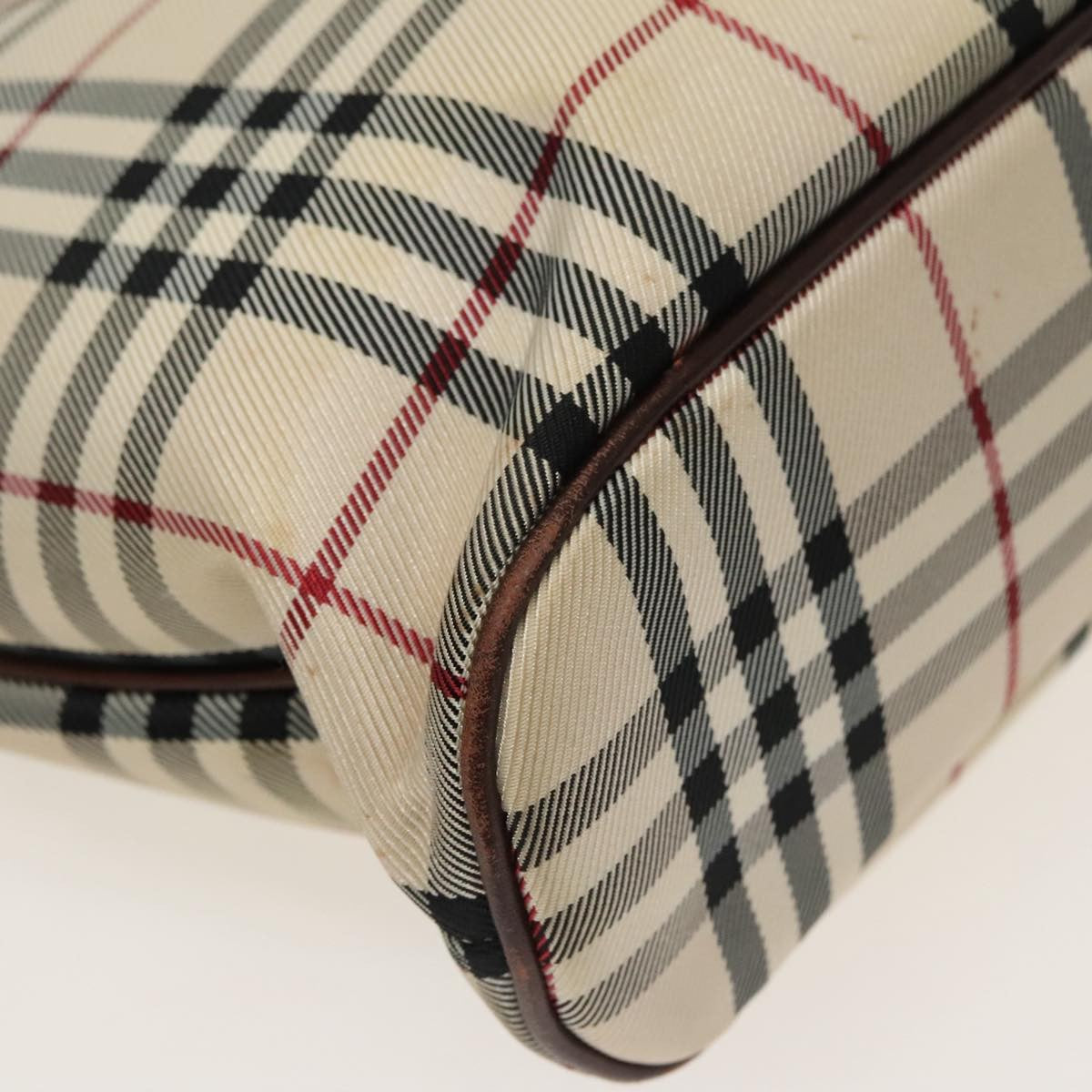 Burberry Nova Check Tote Canvas And Leather Beige Canvas Tote Bag