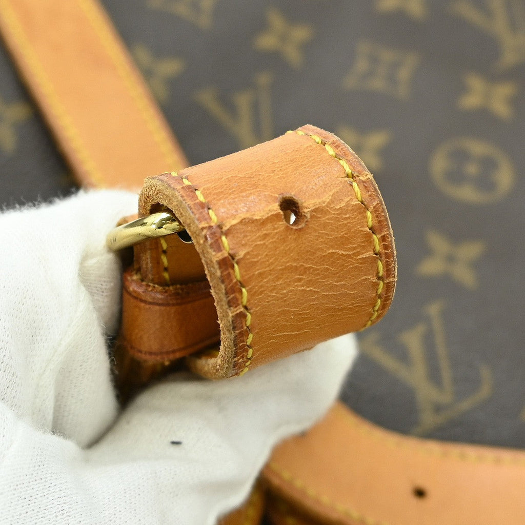 Louis Vuitton Saumur Handbag Monogram Canvas Brown Canvas Shoulder Bag