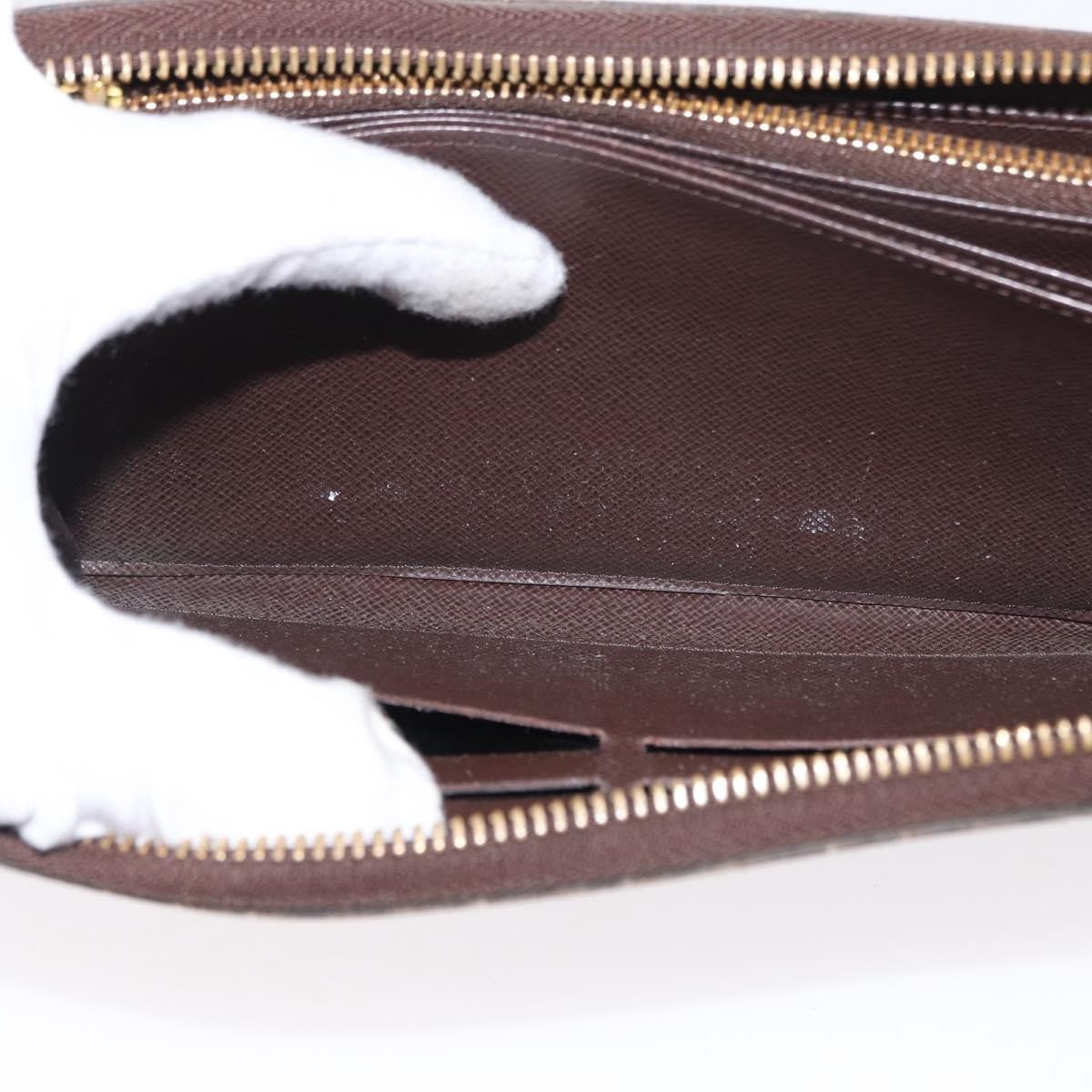 Louis Vuitton Zippy Wallet Nm Damier Brown Canvas Wallets Accessory