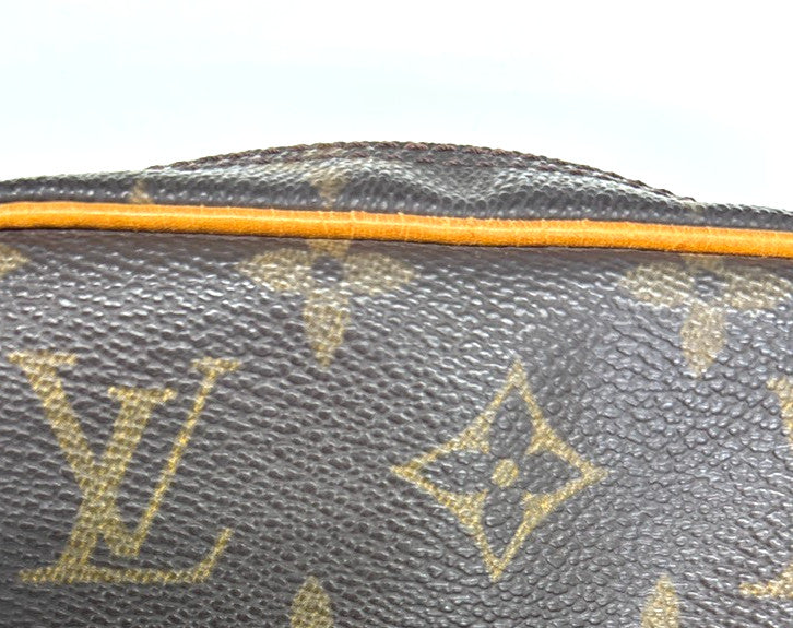 Louis Vuitton Danube Handbag Monogram Canvas Brown Canvas Shoulder Bag