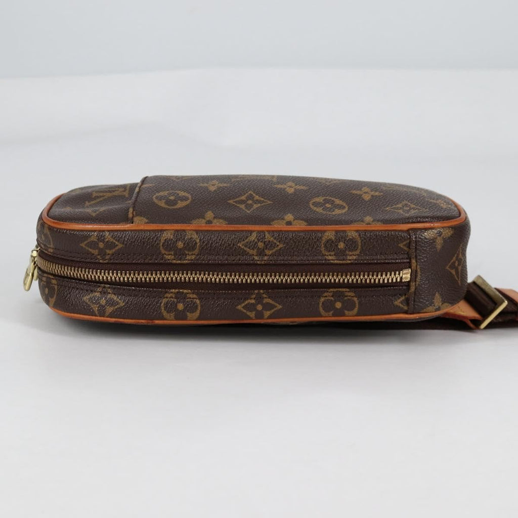 Louis Vuitton Pochette Gange Monogram Canvas Brown Canvas Bag