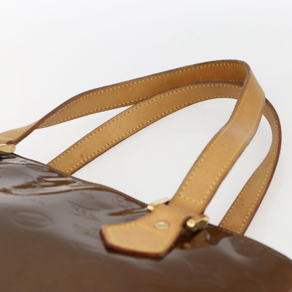 Louis Vuitton Houston Handbag Monogram Vernis Brown Patent_Leather Tote Bag