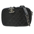 Chanel Coco Boy Camera Bag Quilted Leather Black Leather Shoulder Bag Bag