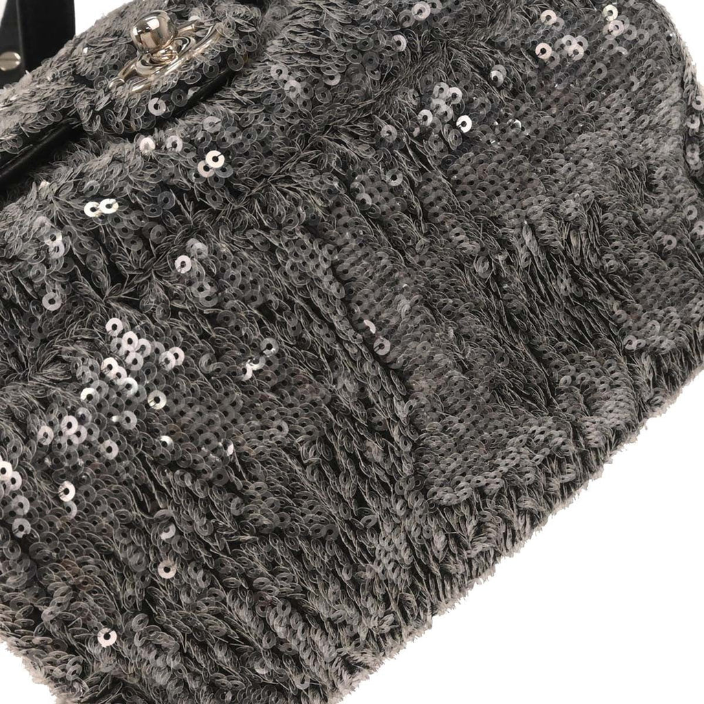 Chanel Waterfall Backpack Sequins With Leather Black Leather Backpack Bag