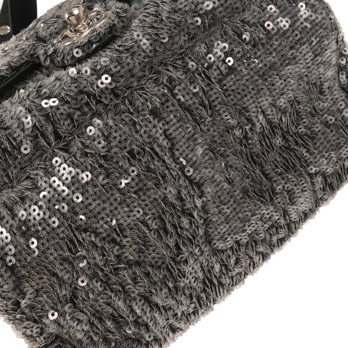 Chanel Waterfall Backpack Sequins With Leather Black Leather Backpack Bag