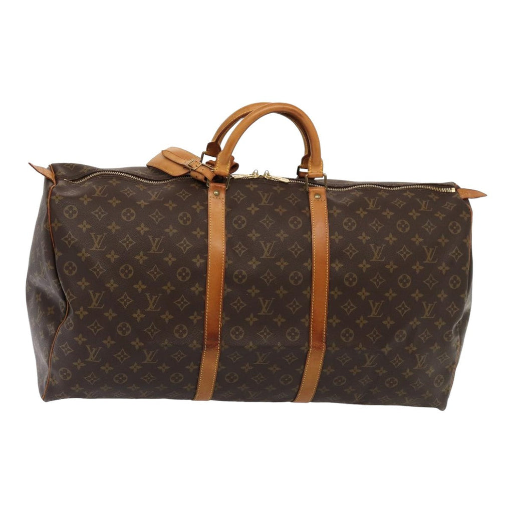 Louis Vuitton Keepall Bag Monogram Canvas Brown Canvas Travel Bag