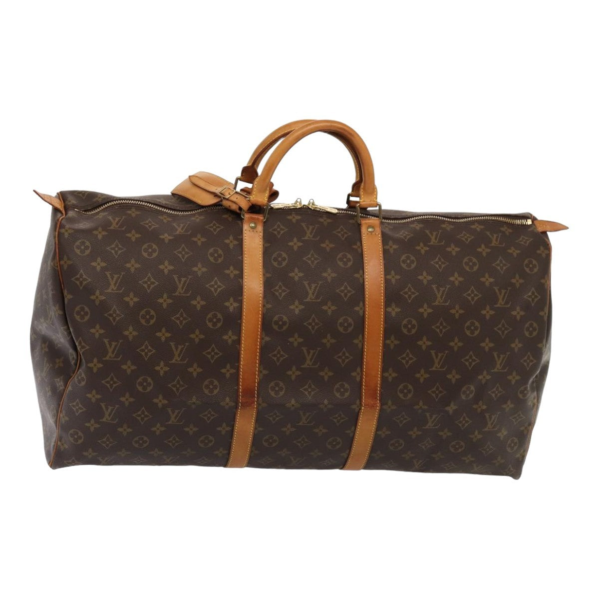 Louis Vuitton Keepall Bag Monogram Canvas Brown Canvas Travel Bag
