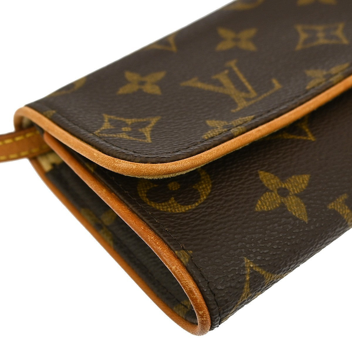 Louis Vuitton Twin Handbag Monogram Canvas Brown Canvas Clutche & Pouche Bag