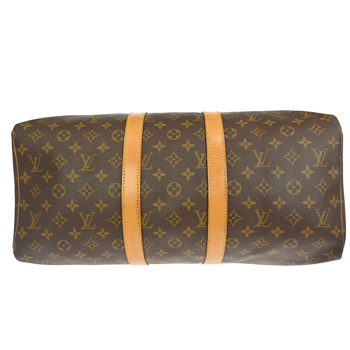Louis Vuitton Keepall Bag Monogram Canvas Brown Canvas Travel Bag