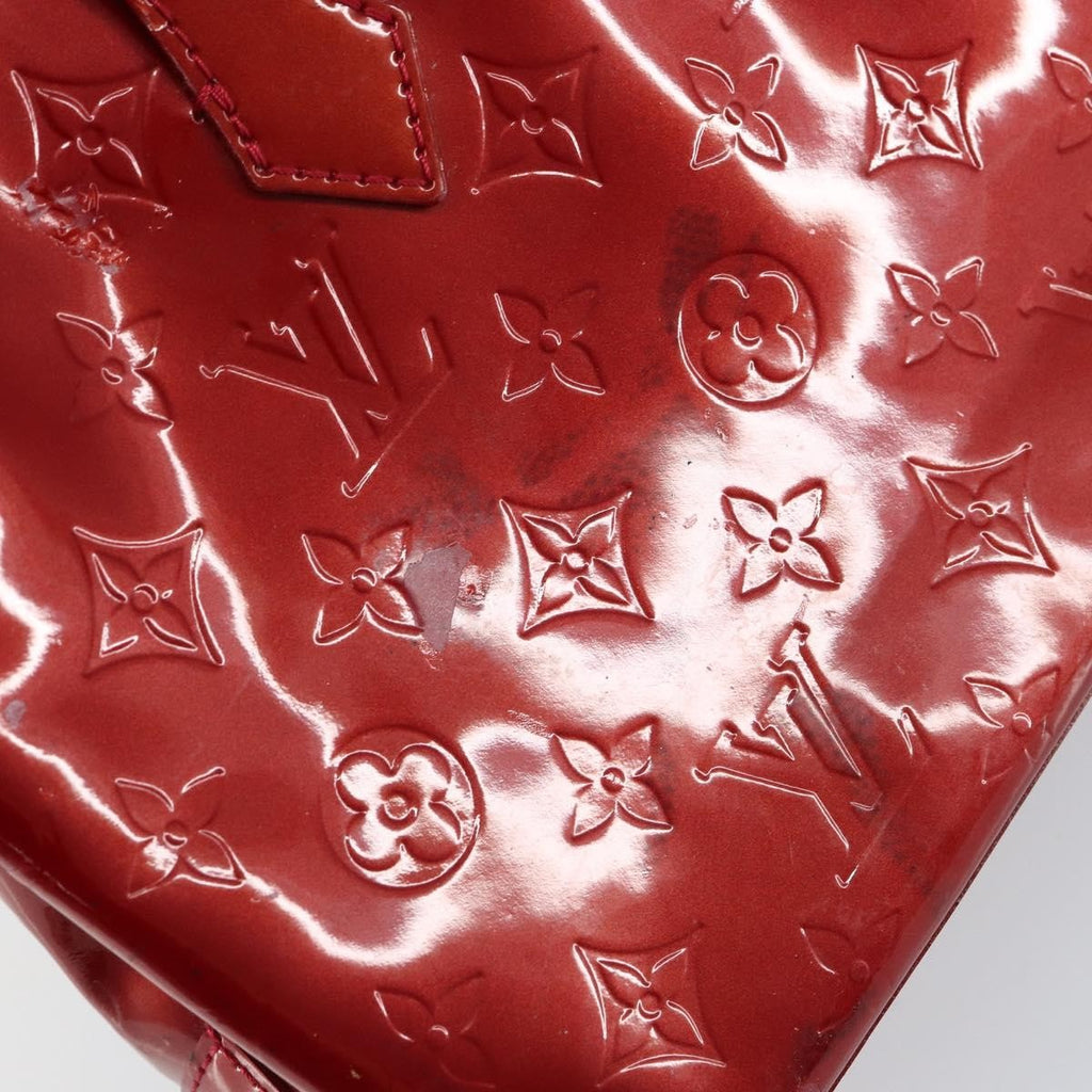 Louis Vuitton Wilshire Handbag Monogram Vernis Red Patent_Leather Handbag