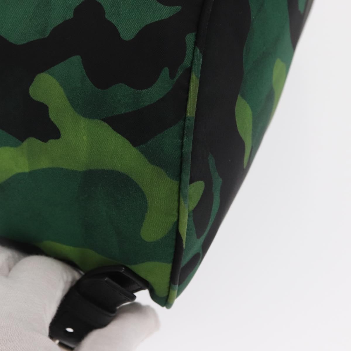 Prada Camouflage Backpack Tessuto Green Nylon Backpack Bag