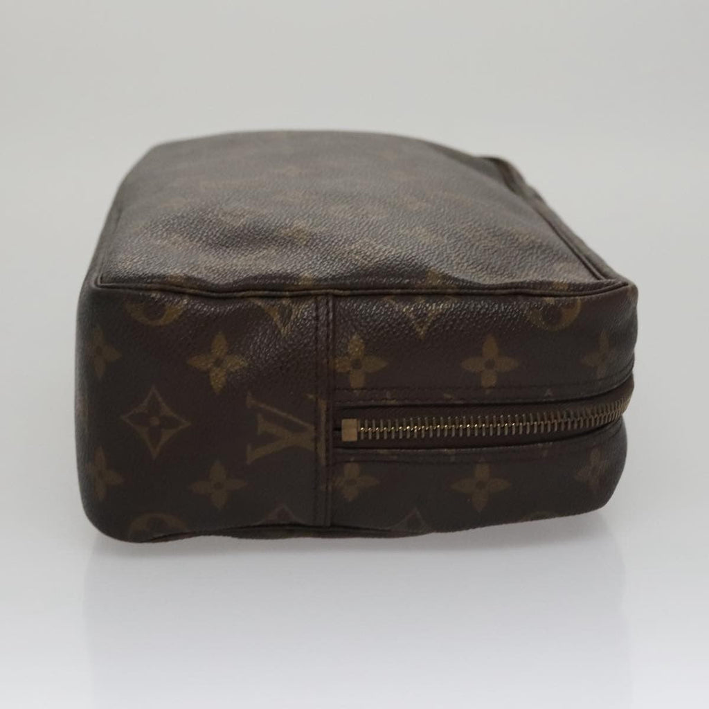 Louis Vuitton Trousse Toiletry Pouch Monogram Canvas Brown Canvas Toiletry Case Accessory