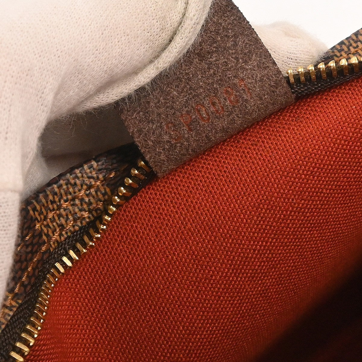 Louis Vuitton Trousse Make Up Bag Damier Brown Canvas Shoulder Bag