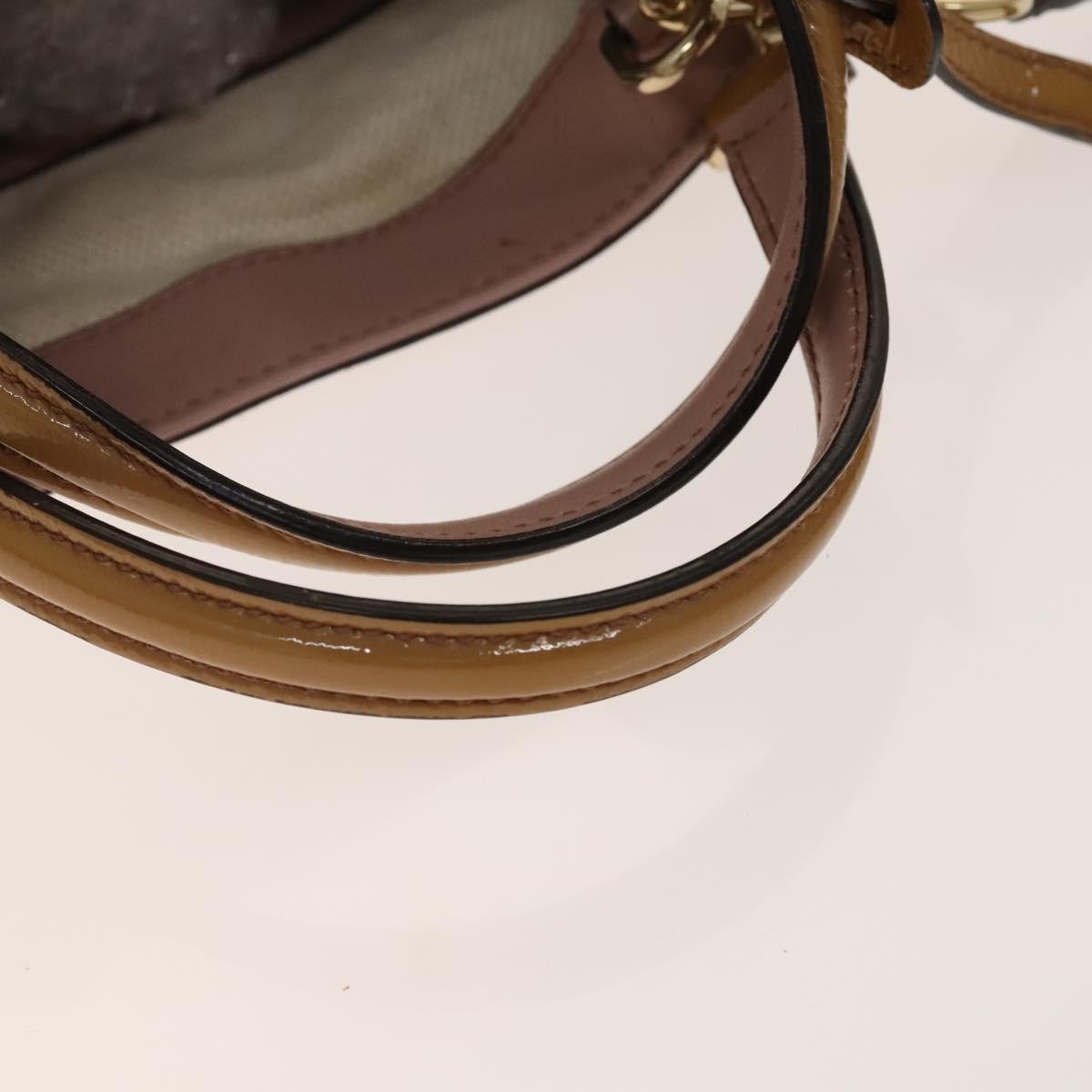 Gucci Soho Convertible Shoulder Bag Patent Beige Patent_Leather Shoulder Bag Bag (Pre-Owned)