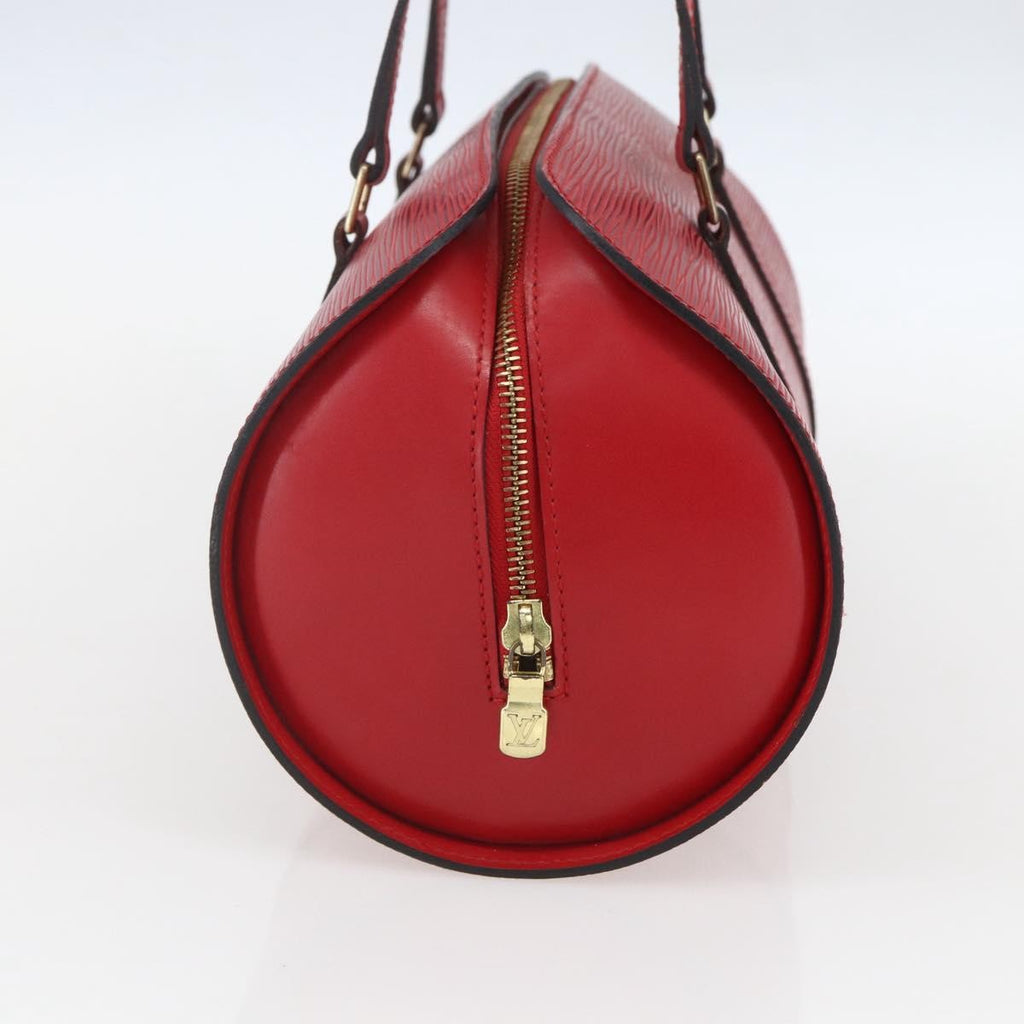 Louis Vuitton Soufflot Handbag Epi Leather Red Leather Shoulder Bag