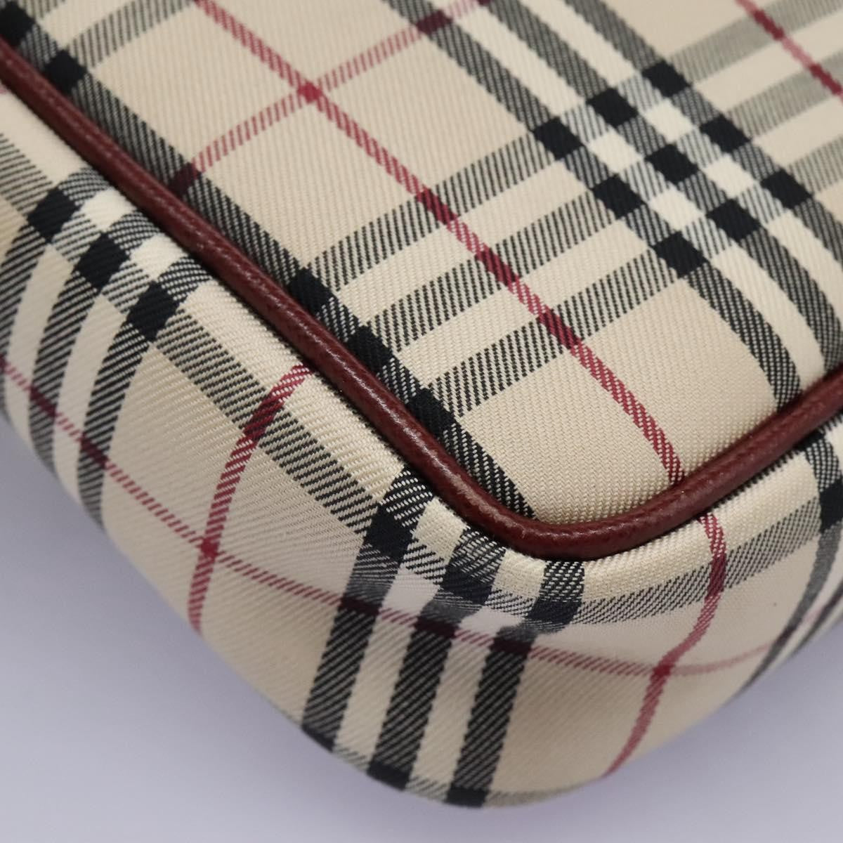 Burberry Nova Check Shoulder Bag Canvas And Leather Beige Canvas Shoulder Bag