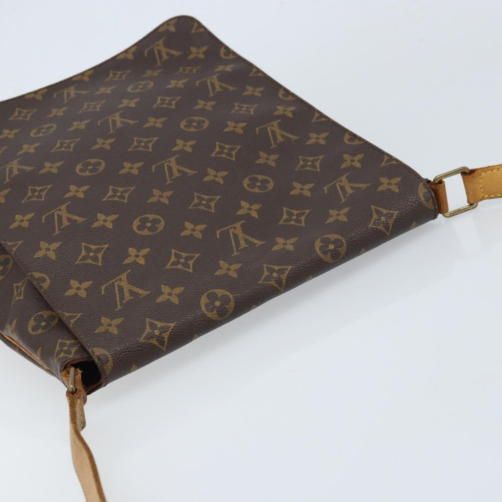 Louis Vuitton Musette Handbag Monogram Canvas Brown Canvas Shoulder Bag