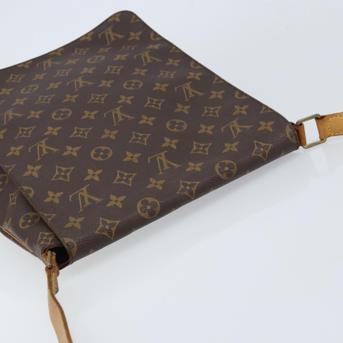 Louis Vuitton Musette Handbag Monogram Canvas Brown Canvas Shoulder Bag