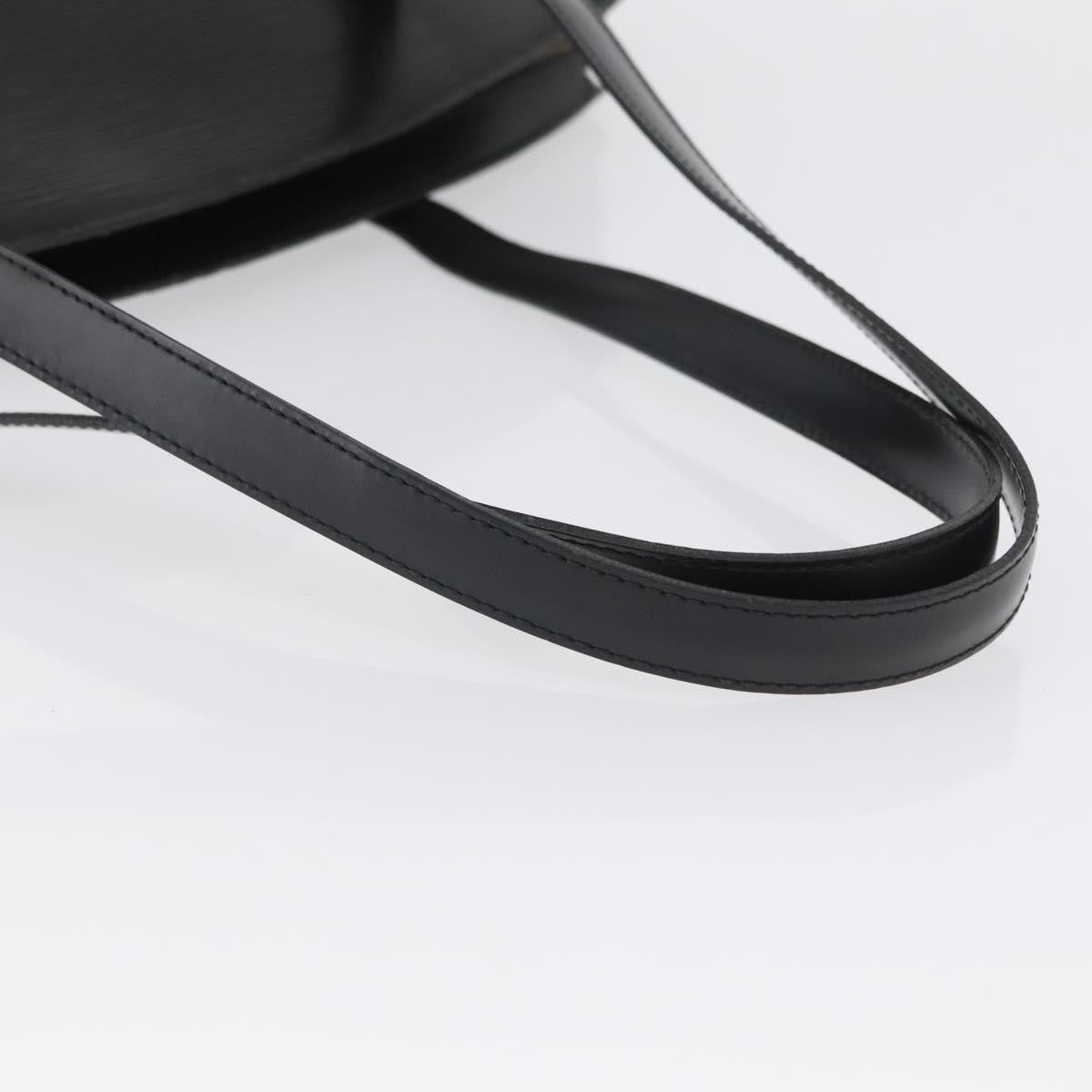 Louis Vuitton Saint Jacques Handbag Epi Leather Black Leather Shoulder Bag