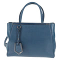 Fendi 2Jours Bag Leather Blue Leather Bag