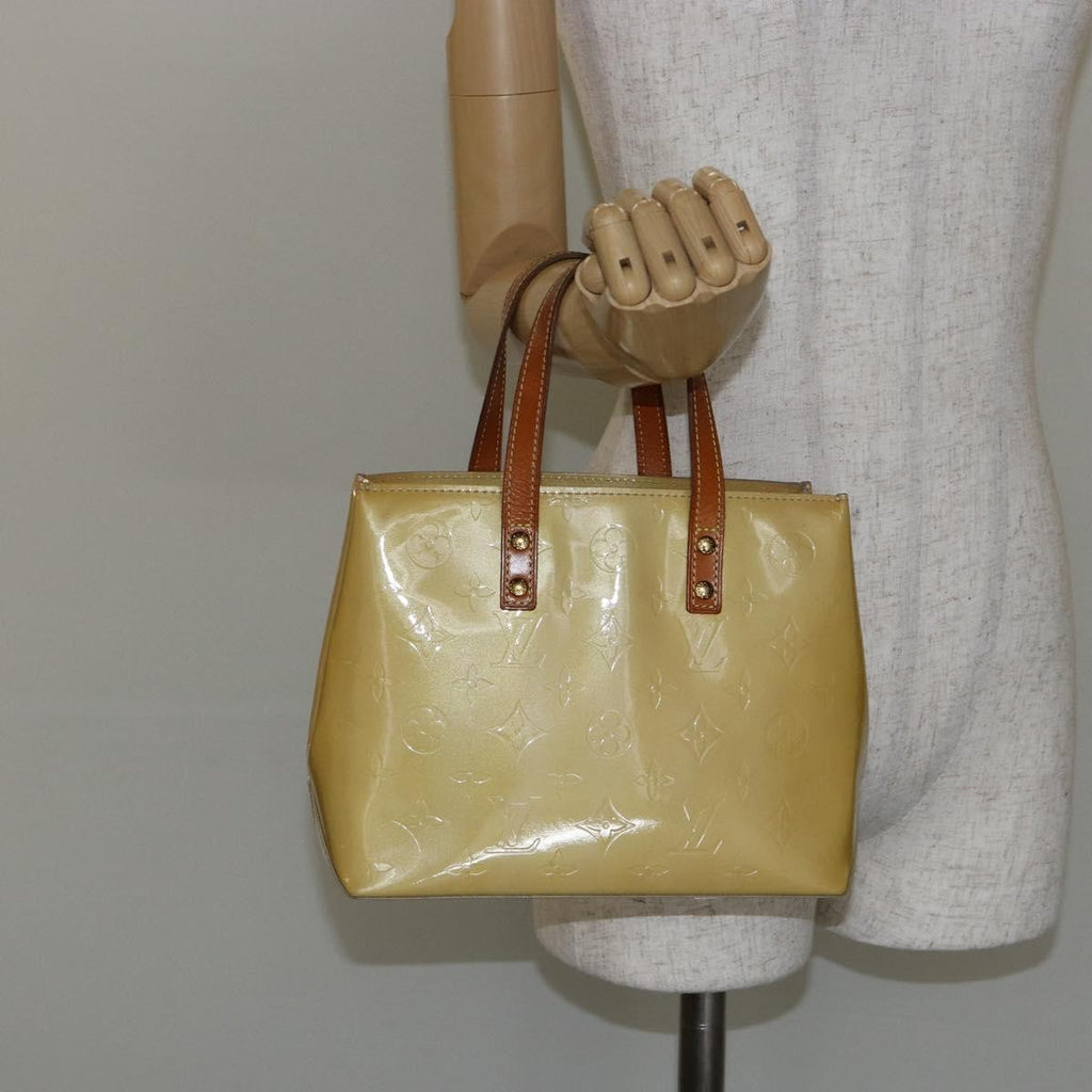 Louis Vuitton Reade Handbag Monogram Vernis Beige Patent_Leather Bag