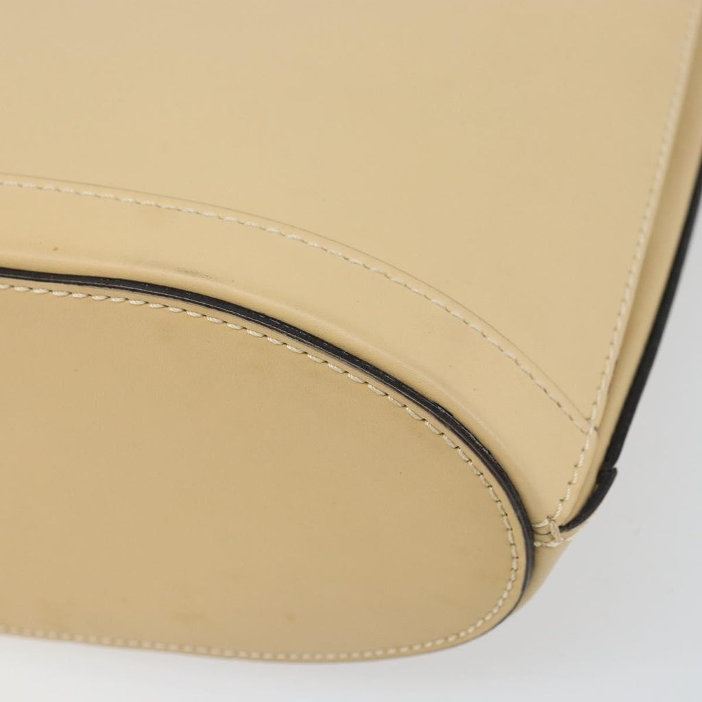 Celine Vintage Shoulder Bag Leather Beige Leather Shoulder Bag Bag
