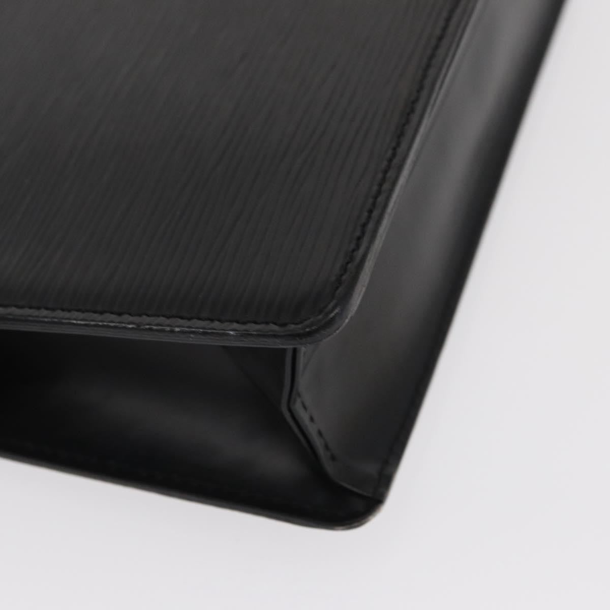Louis Vuitton Pochette Homme Epi Leather Black Leather Clutche & Pouche Bag