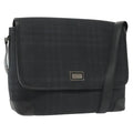 Burberry Nova Check Shoulder Bag Canvas Navy Canvas Shoulder Bag