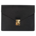 Louis Vuitton Porte-Documents Senateur Bag Epi Leather Black Leather Briefcase Bag