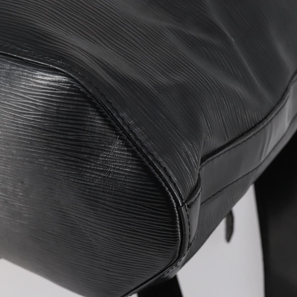 Louis Vuitton Sac A Dos Drawstring Backpack Epi Leather Black Leather Bag