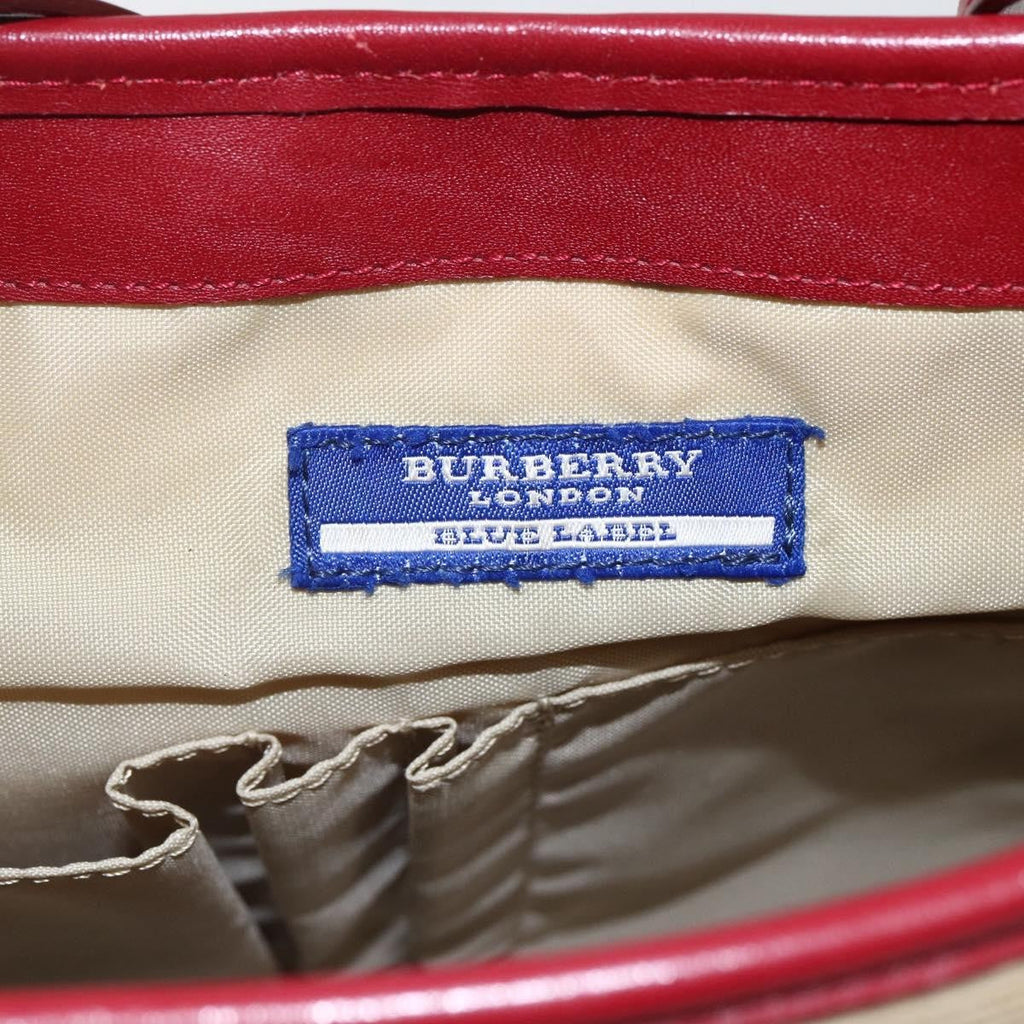 Burberry Blue Label Shoulder Bag Canvas Beige Canvas Shoulder Bag