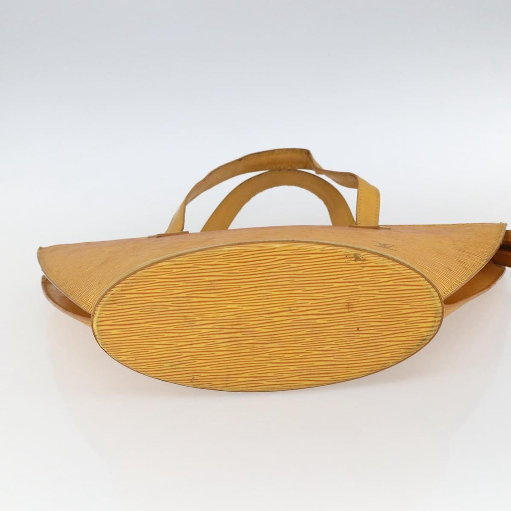 Louis Vuitton Saint Jacques Handbag Epi Leather Yellow Leather Handbag