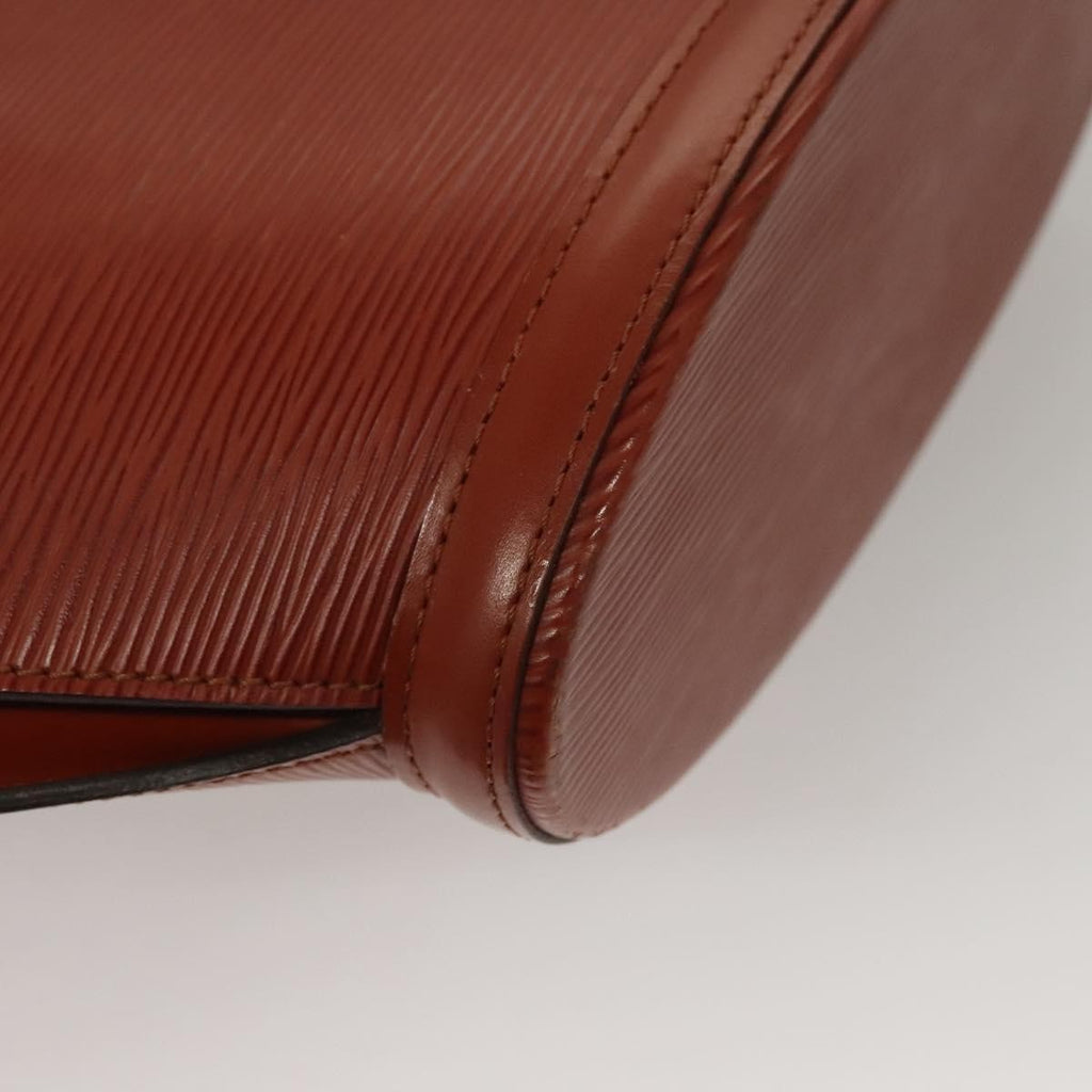 Louis Vuitton Saint Jacques Handbag Epi Leather Brown Leather Handbag