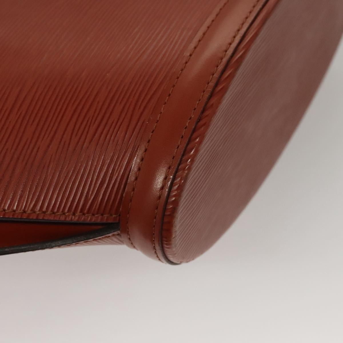 Louis Vuitton Saint Jacques Handbag Epi Leather Brown Leather Handbag