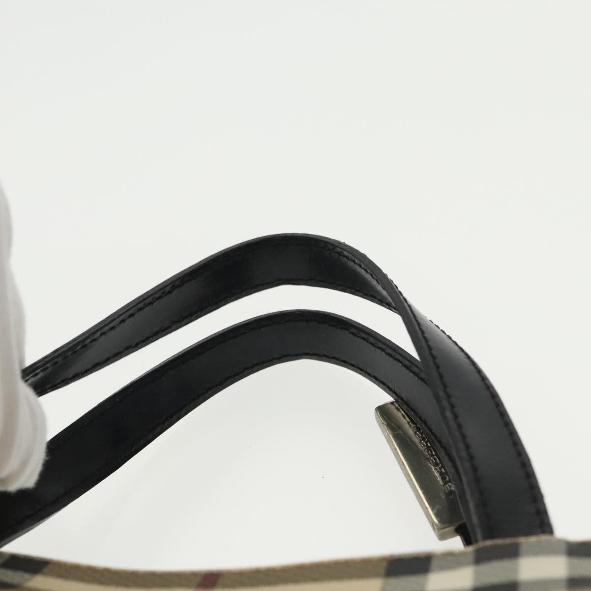 Burberry Nova Check Tote Canvas And Leather Beige Pvc Tote Bag