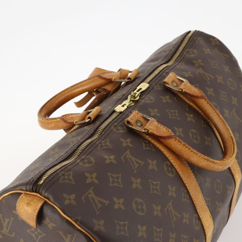 Louis Vuitton Keepall Bag Monogram Canvas Brown Canvas Travel Bag
