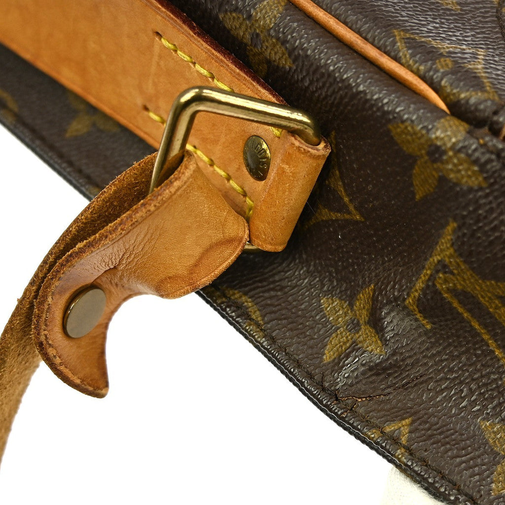 Louis Vuitton Cartouchiere Handbag Monogram Canvas Brown Canvas Shoulder Bag