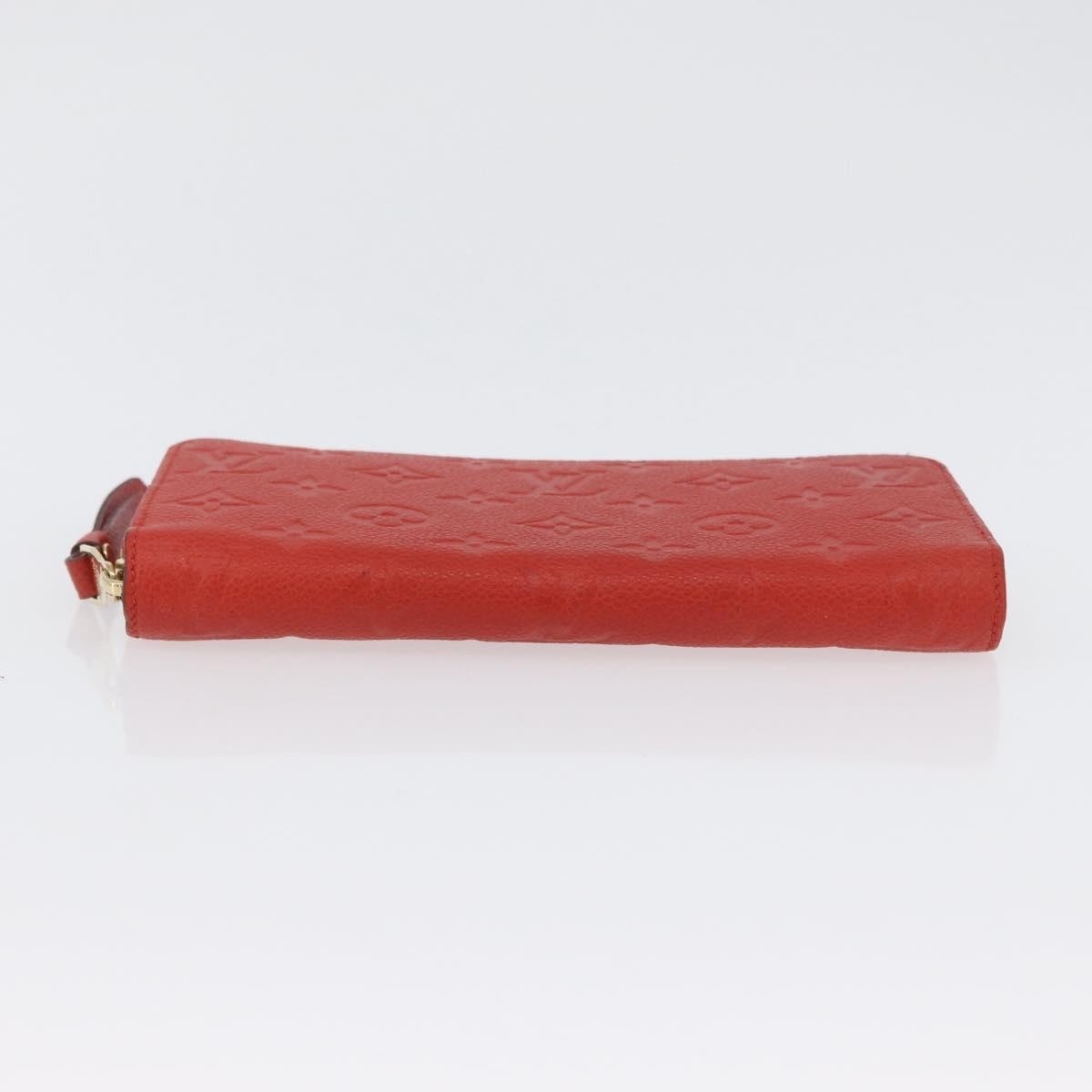Louis Vuitton Portefeuille Zippy Monogramme Empreinte Monogramme Empreinte Orange Leather Wallets Accessory