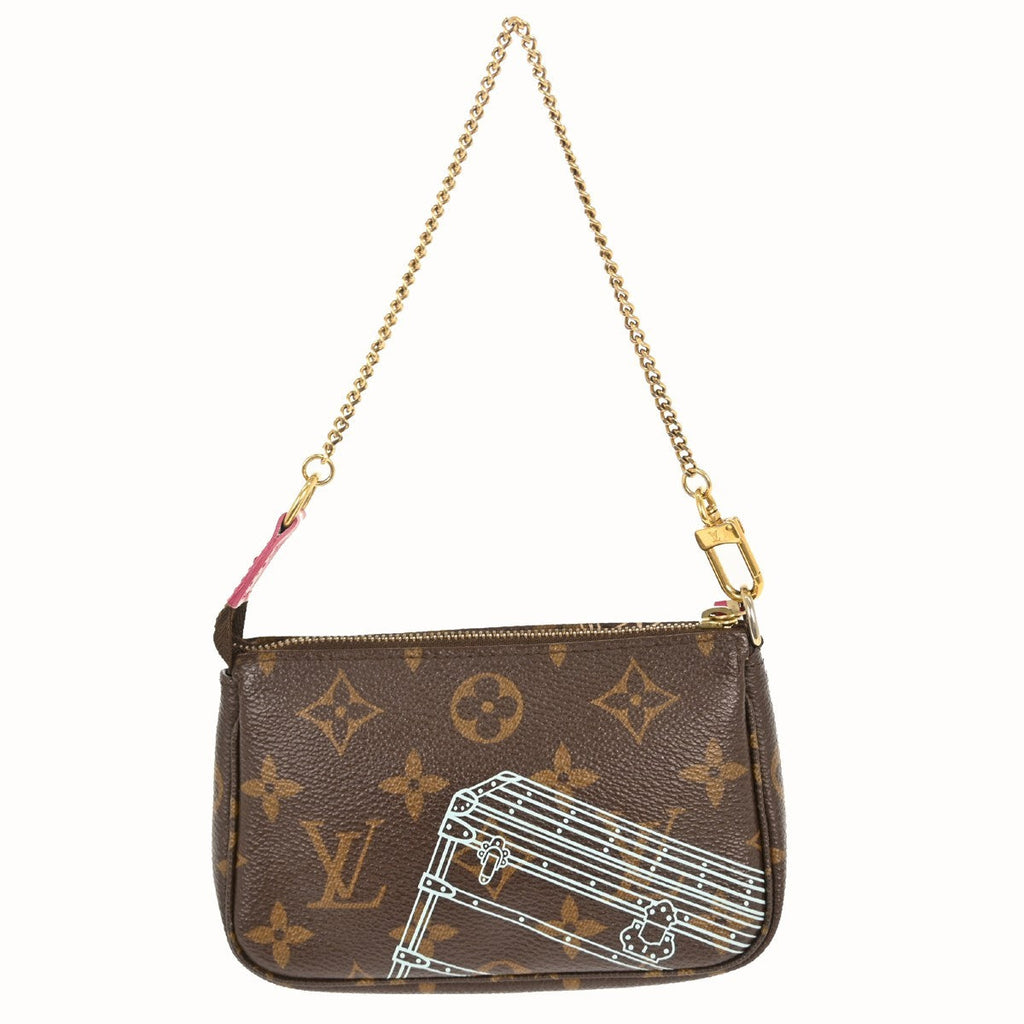 Louis Vuitton Pochette Accessoires Limited Edition Monogram Canvas Brown Canvas Clutche & Pouche Bag