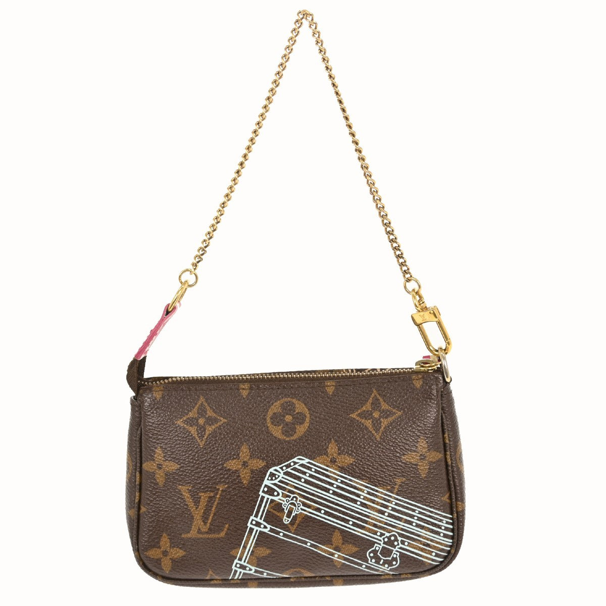 Louis Vuitton Pochette Accessoires Limited Edition Monogram Canvas Brown Canvas Clutche & Pouche Bag
