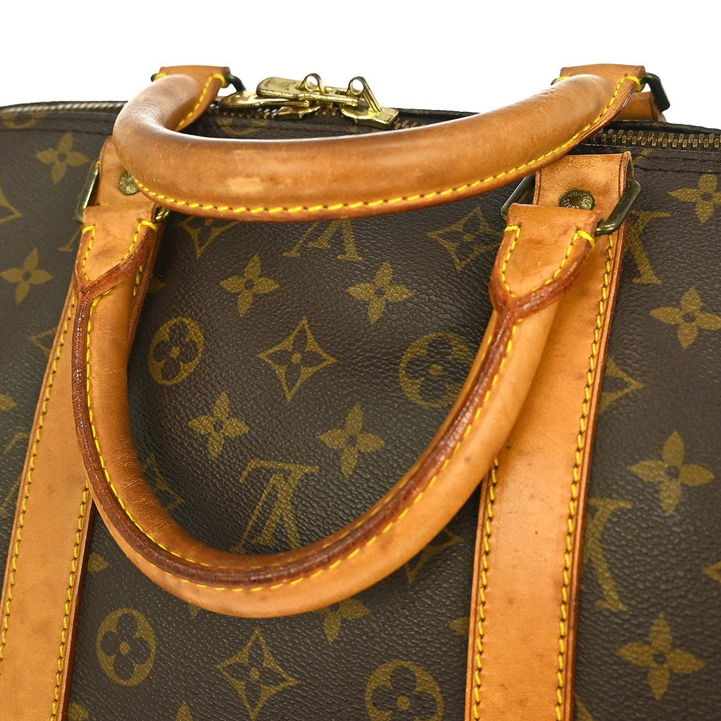 Louis Vuitton Keepall Bag Monogram Canvas Brown Canvas Travel Bag