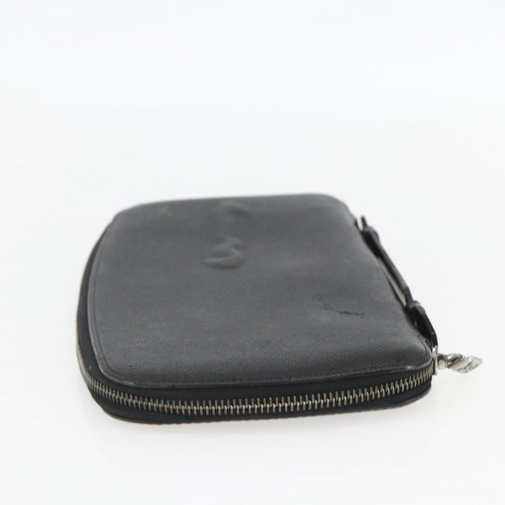 Louis Vuitton Atoll Organizer Wallet Taiga Leather Black Leather Clutche & Pouche Bag