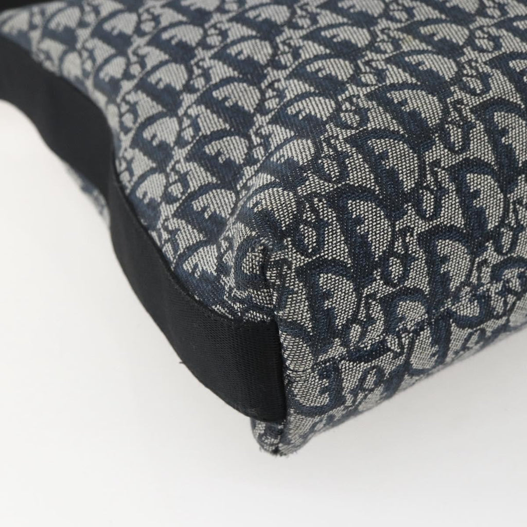 Christian Dior Vintage Trotter Shoulder Bag Canvas Navy Canvas Shoulder Bag Bag (Pre-Owned)