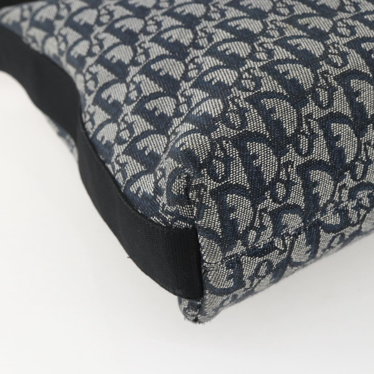Christian Dior Vintage Trotter Shoulder Bag Canvas Navy Canvas Shoulder Bag Bag (Pre-Owned)